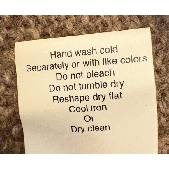 Daniele Blasi Sweater Wool Blend Waffle Knit Shawl Neck Women Medium - Picture 8 of 8